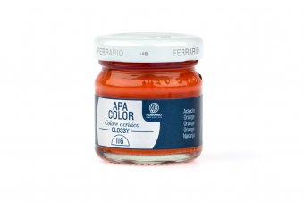 Акрил Ferrario Apa Color 40 мл № 116 оранжевый глянцевый.