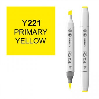 Маркер Touch Twin Brush 221 желтый начальный Y221