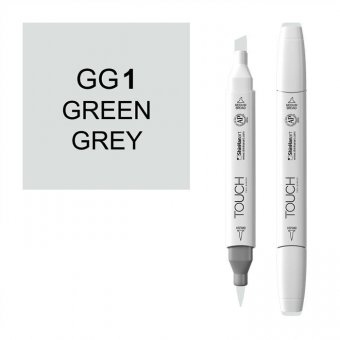 Маркер Touch Twin Brush GG1 серо-зеленый