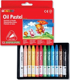 Пастель масляная Mungyo Oil Pastel трехгранная для начинающих 12 цветов