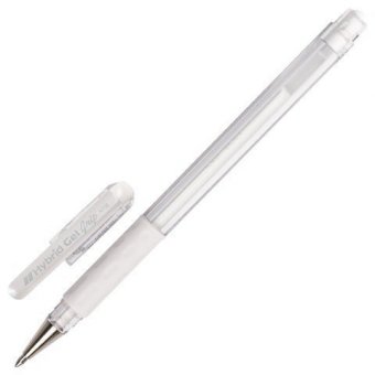 Гелевая белая ручка 