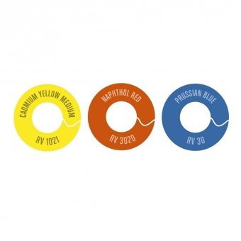 Набор аэрозольных красок MTN Water Based 100 мл 3 цвета (красный, желтый, синий)