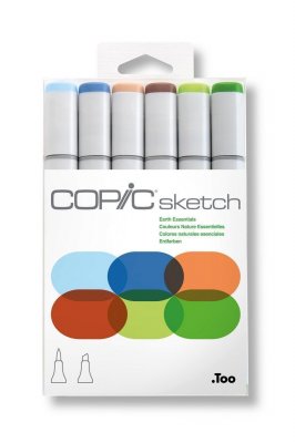 Набор маркеров на спиртовой основе Copic Sketch земля 6 цветов