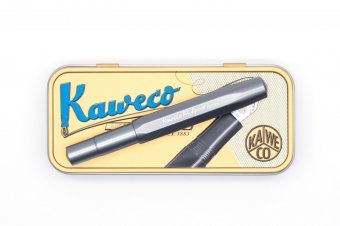 Ручка перьевая Kaweco AL Sport F серебристый алюминиевый корпус