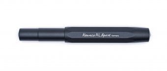 Ручка перьевая Kaweco AL Sport F черный алюминиевый корпус