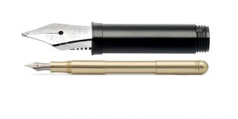 Ручка перьевая Kaweco Supra EF латунный корпус