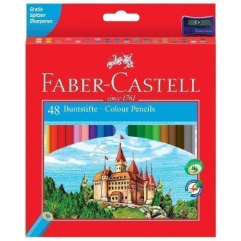 Карандаши цветные Faber-Castell, 48 цветов, с точилкой