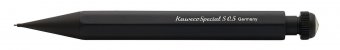 Карандаш механический KAWECO SPECIAL S AL Mini S 0,5мм с ластиком чёрный корпус (алюминий) в подарочном футляр