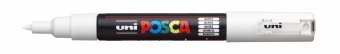 Маркер POSCA PC-1M, белый, 0.7 мм, пулевидный наконечник