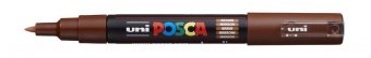 Маркер POSCA PC-1M, коричневый, 0.7 мм, пулевидный наконечник