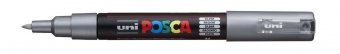 Маркер POSCA PC-1M, серебярный, 0.7 мм, пулевидный наконечник