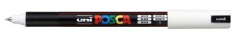 Маркер POSCA PC-1MR, белый, 0.7 мм, игольчатый наконечник