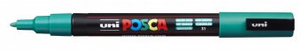 Маркер POSCA PC-3M, изумрудно-зеленый, 0.9 - 1.3 мм, пулевидный наконечник