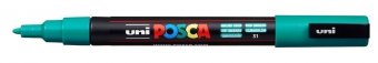 Маркер POSCA PC-3M, изумрудно-зеленый, 0.9 - 1.3 мм, пулевидный наконечник