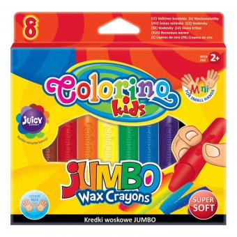 Восковые мелки Colorino "JUMBO Wax" 8 цветов