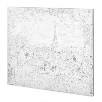 Картина по номерам 40х50 см ОСТРОВ СОКРОВИЩ "Париж", на подрамнике, акриловые краски, 3 кисти, 662466