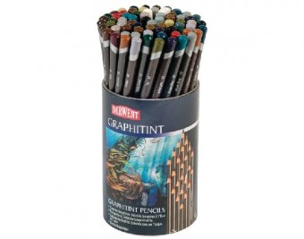 Набор акварельных карандашей Graphitint 24 цвета по 3шт в тубусе