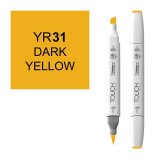 Маркер Touch Twin Brush 031 темный желтый YR31