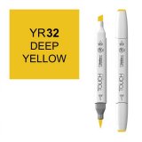 Маркер Touch Twin Brush 032 глубокий желтый YR32