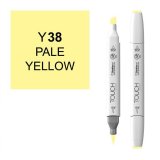 Маркер Touch Twin Brush 038 бледный желтый Y38