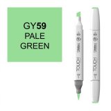 Маркер Touch Twin Brush 059 бледный зеленый GY59