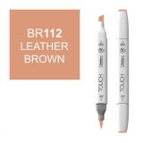 Маркер Touch Twin Brush 112 коричневый кожа BR112