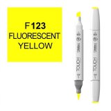 Маркер Touch Twin Brush 123 флюр желтый F123