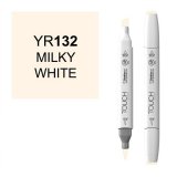 Маркер Touch Twin Brush 132 молочный белый YR132
