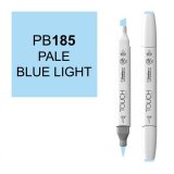 Маркер Touch Twin Brush 185 бледный светло-синий PB185