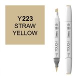 Маркер Touch Twin Brush 223 желтый солома Y223