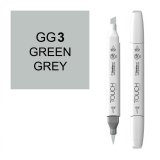 Маркер Touch Twin Brush GG3 серо-зеленый