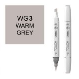 Маркер Touch Twin Brush WG3 теплый серый