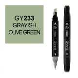 Маркер Touch Twin 233 серо-зеленый оливки GY233
