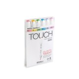 Набор маркеров Touch Twin Brush 6 цветов пастельные тона