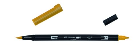 Маркер-кисть Tombow ABT Dual Brush Pen 027 охра насыщенная