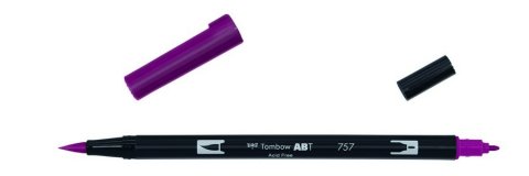 Маркер-кисть Tombow ABT Dual Brush Pen 757 рубиновый портвейн