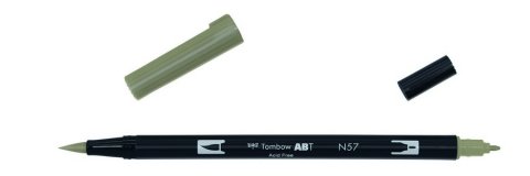 Маркер-кисть Tombow ABT Dual Brush Pen N57 теплый серый 5