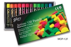 Пастель масляная Mungyo Gallery Oil Fluorescent 6 флуоресцентных цветов по 2 штуки