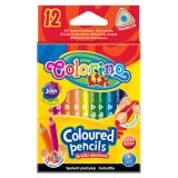 Карандаши цветные Colorino мини треугольные 12 штук (9 см)