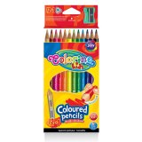 Карандаши цветные Colorino треугольные 12 цветов + точилка