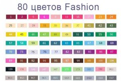 Набор маркеров спиртовых TouchFive 80 цветов Fashion