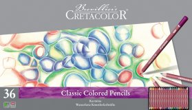 Набор  цветных карандашей CretacoloR "KARMINA", 36 цветов в металлической коробке