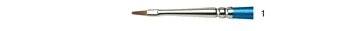 Кисть Winsor&Newton Cotman 555, синтетика, плоская №1, длинная ручка