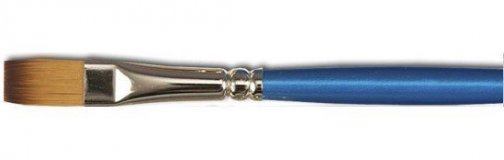 Кисть Winsor&Newton Cotman 666, синтетика, плоская №1/4", длинная ручка