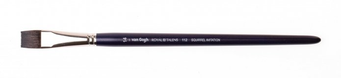 Кисть для акварели Van Gogh 112 белка имитация плоская ручка короткая №14