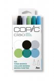 Набор маркеров на спиртовой основе Copic Ciao океан 6 цветов