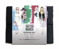 Набор маркеров на спиртовой основе Sketchmarker Fashion design 36шт дизайн одежды, сумка органайзер