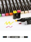 Набор маркеров на спиртовой основе Sketchmarker BRUSH Skin Set 12шт оттенки кожи, сумка органайзер