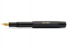 Ручка перьевая Kaweco Classic Sport F черная (корпус из пластика, перо позолота)