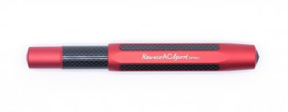 Ручка перьевая Kaweco AC Sport EF красная (иридиевое перо, алюминиевый корпус с карбоновыми вставками)